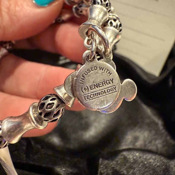 Disney Parks X Alex and Ani bracelet Silver  Mickey Filigree Wrap RS NEW - Picture 13 of 16